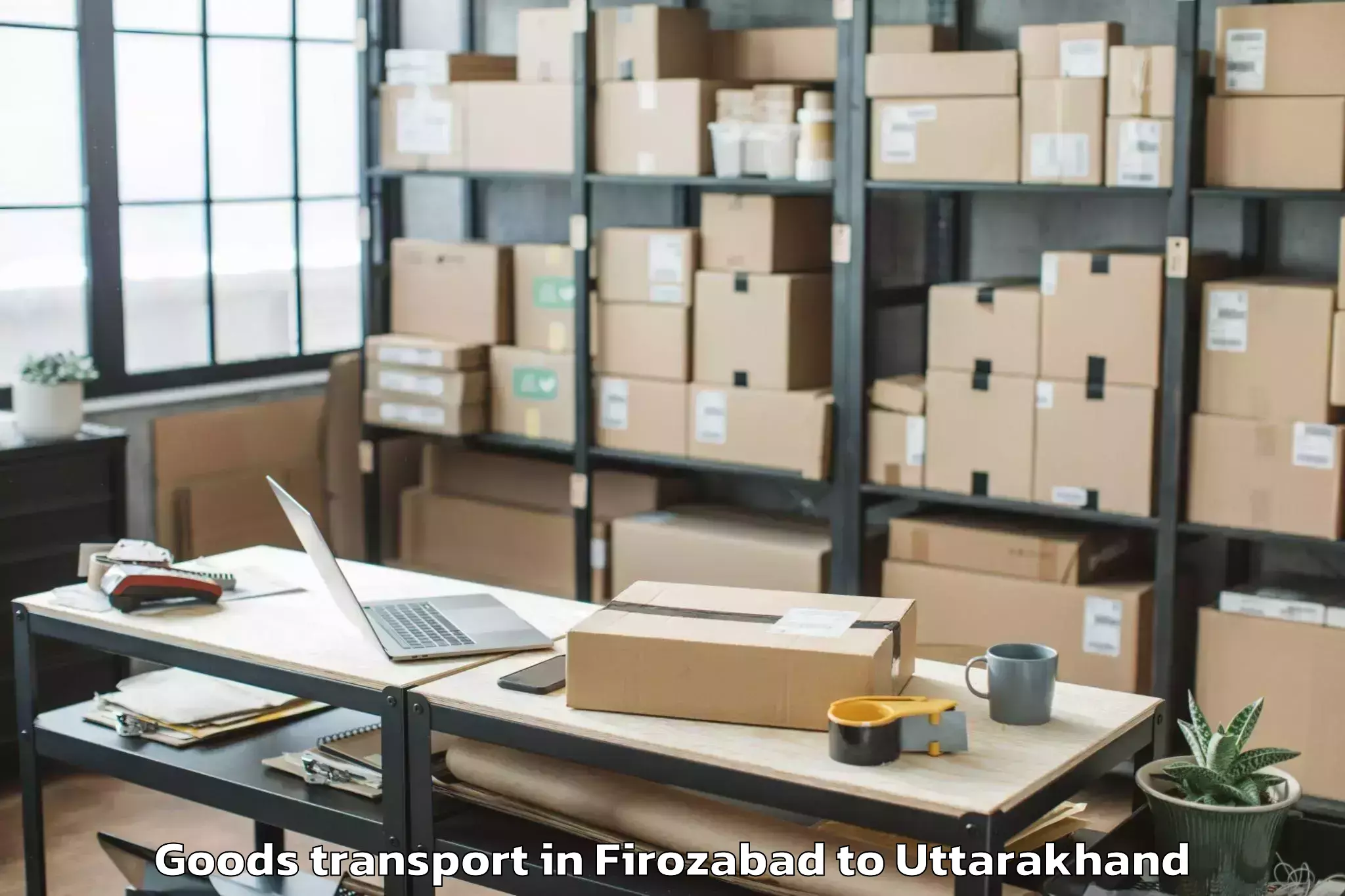 Affordable Firozabad to Uttarakhand Technical Universi Goods Transport